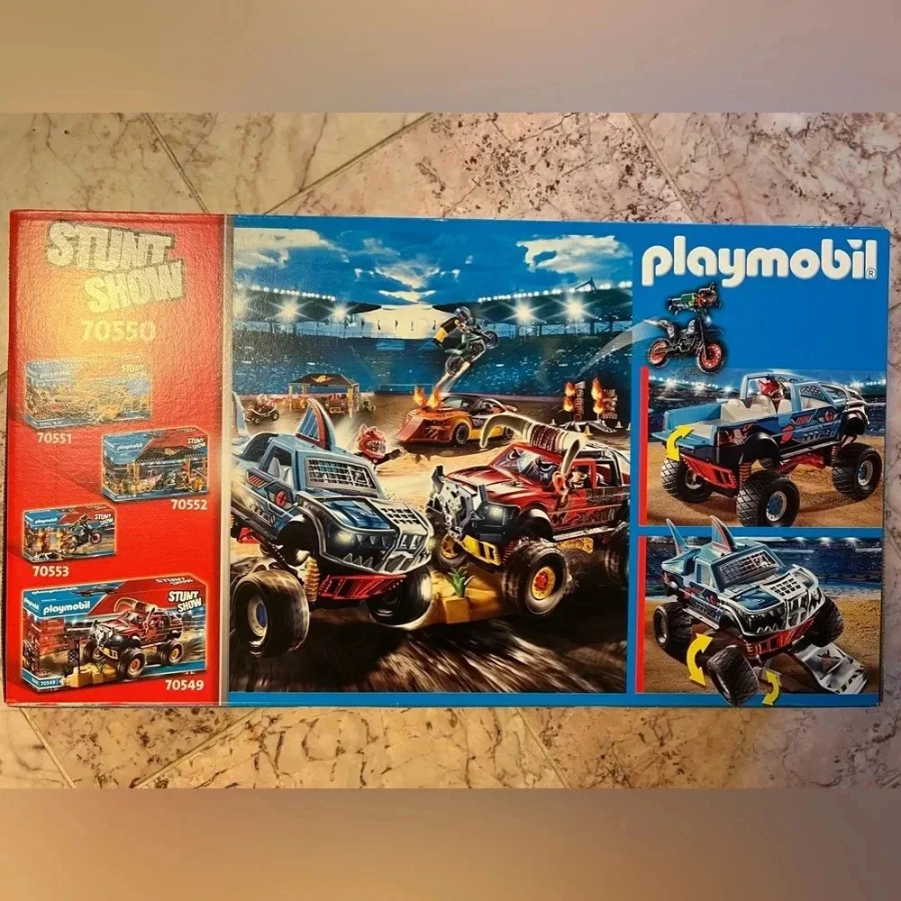 Playmobil Stunt Show Monster Shark Truck Set 70550